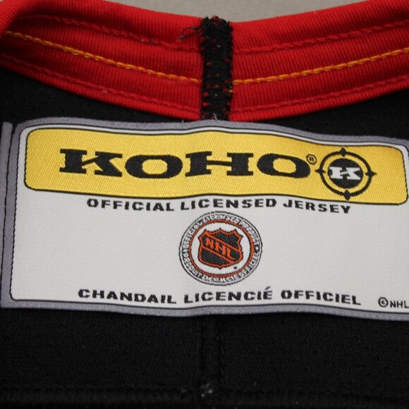 Calgary Flames Jersey (VTG) - 1990s Alternate Jersey by Koho - Men's Medium - Picture 9 of 10